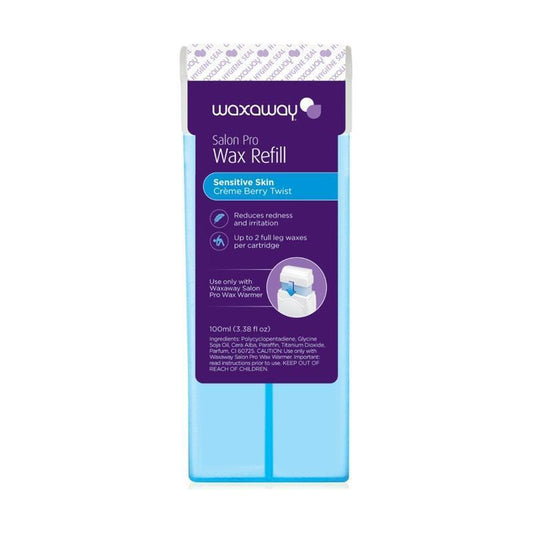Waxaway Salon Pro Cart Crème Berry Twist 100ml - Hypoallergenic Wax for Sensitive Skin