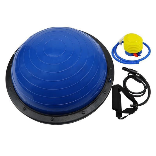 Powertrain Fitness Yoga Ball - 58cm Home Gym Balance Trainer Blue