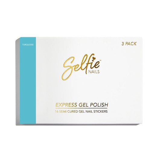 Selfie Nails Express Gel Polish - Turquoise 3 Pack-Auzzi Store