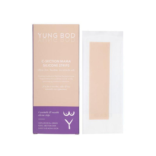 YUNG BOD C-Section Silicone Strips 1 Pack - Scar Treatment for New Moms