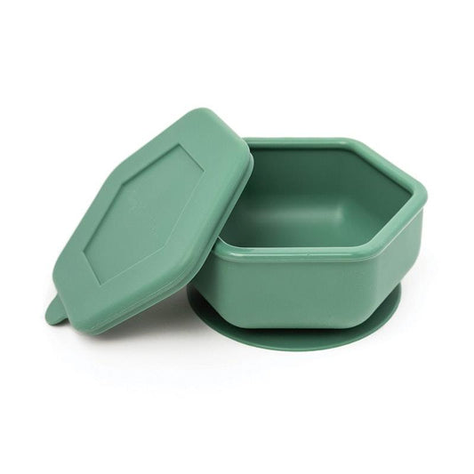Tiny Twinkle Silicone Suction Bowl - Olive Green (13oz)