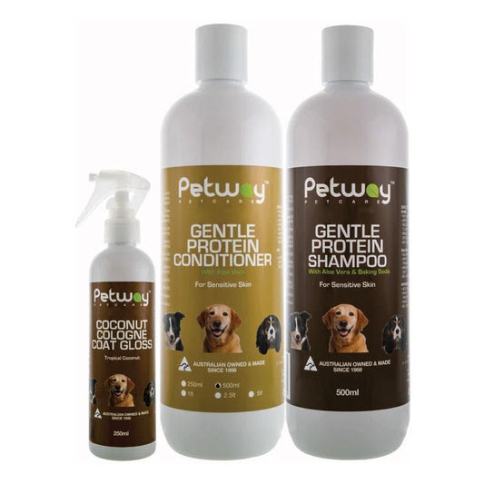Petway Sensitive & Gentle Skin Dog Grooming Bundle - Natural Care for Your Pet