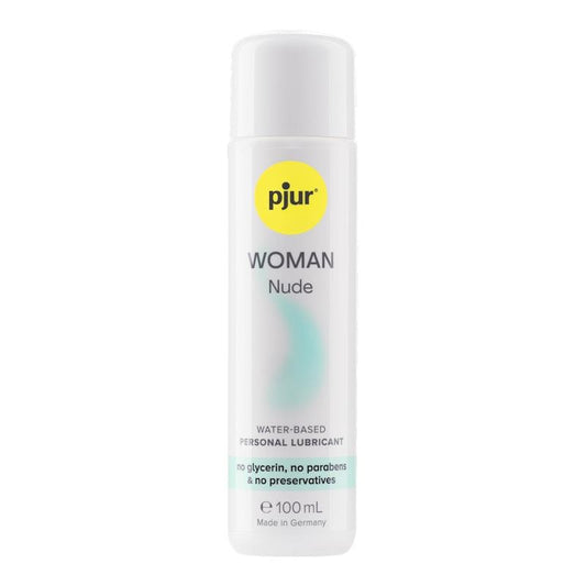 Pjur Woman Nude Glycerin Free Waterbased Lubricant - 100ml for Sensitive Skin - Auzzistore