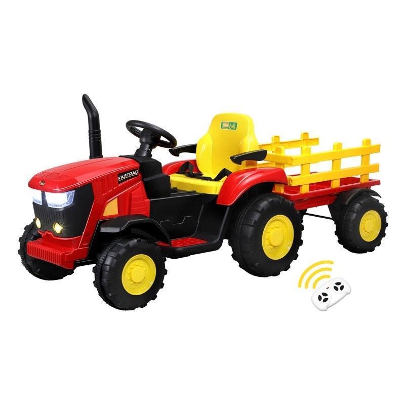 Mazam XL Ride On Tractor 12V Kids Electric Vehicle - Remote Control Red-Auzzi Store