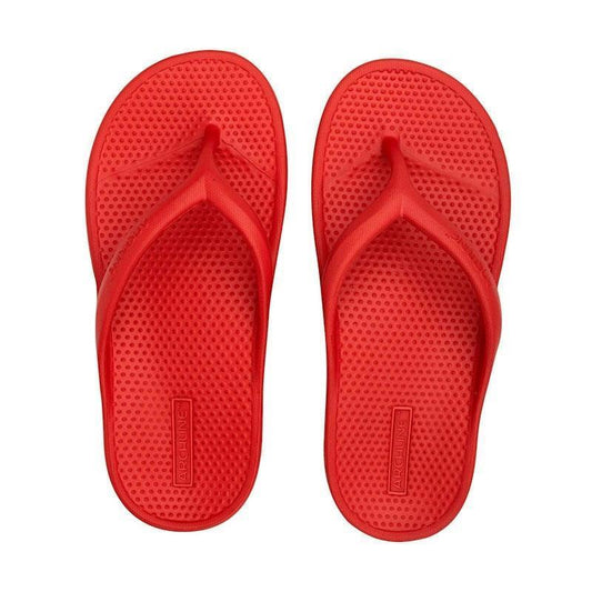 Archline Orthotic Foam Thongs - Red Euro Size 37 | Ultimate Arch Support Flip Flops-Auzzi Store