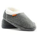 Archline Closed Back Slippers with Arch Support - Grey Marl Size 42