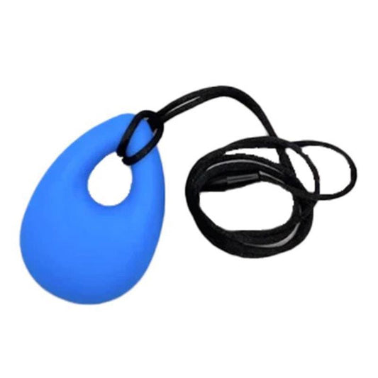 Sensory Safari Tear Drop Necklace - Light Blue