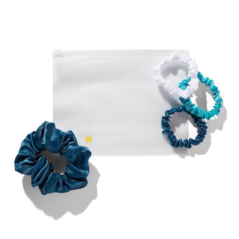 Lucky Lou Classic Scrunchies Pack - Versatile Hair Accessories