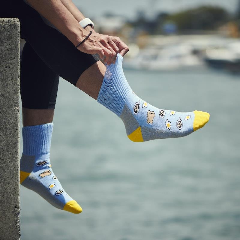 Glucology Copper-Infused Socks - 2 Pairs (Large) - Fun Patterns