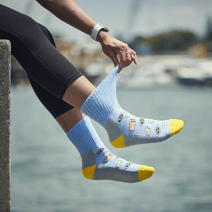 Glucology Copper-Infused Socks - 2 Pairs (Small) - Fun Patterns