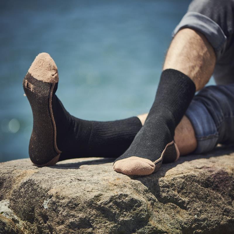 Glucology 6 Pack Mixed Classic Socks - Black, White, Grey - Large