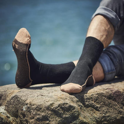 Glucology 6 Pack Mixed Classic Socks - Black, White, Grey - Large