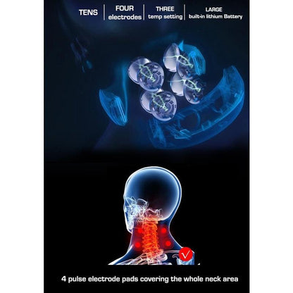 Caremax 3 in 1 Cervical Collar with Air Bag Massage, TENS & Heat - 1 Unit