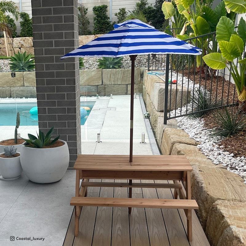 Lifespan Kids Sunrise Sand & Water Table with Umbrella - Outdoor Fun