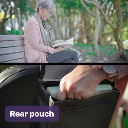 Equipmed SmartRider Folding Electric Mobility Scooter - Black & Blue