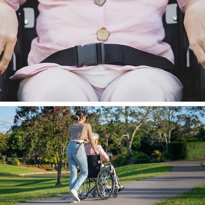 Equipmed 24 Inch Folding Wheelchair with Park Brakes - Grey