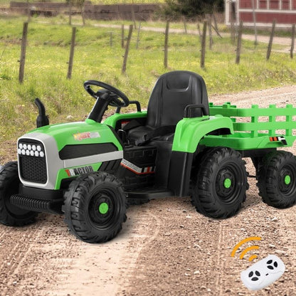 Mazam Kids 12V Electric Ride On Car Tractor with Remote Control - Green-Auzzi Store