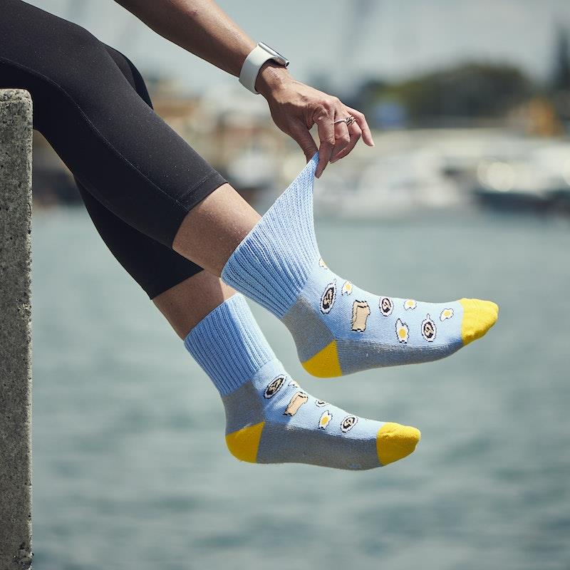 Glucology Copper-Infused Socks - 2 Pairs (Medium) - Fun Patterns