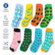 Sock Exchange 8 Pairs of Fashion Novelty Funny Socks - One Size 5-13 – view 11 - Auzzistore