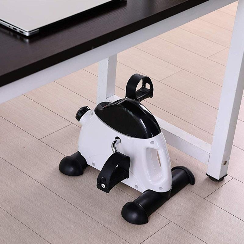 Powertrain Mini Exercise Bike Pedal Exerciser for Arms and Legs - White