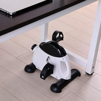Powertrain Mini Exercise Bike Pedal Exerciser for Arms and Legs - White