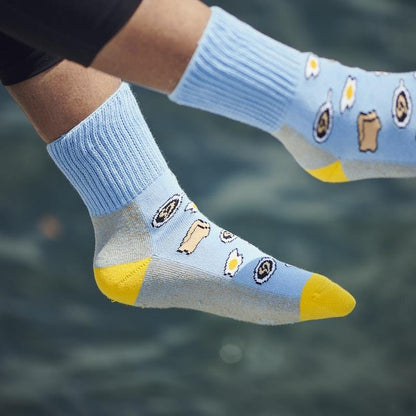 Glucology Copper-Infused Socks - 2 Pairs (Large) - Fun Patterns