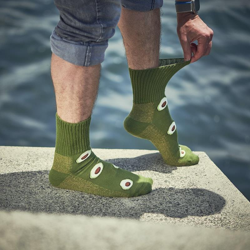 Glucology Copper-Based Socks | 2 Pairs Large - Avocado