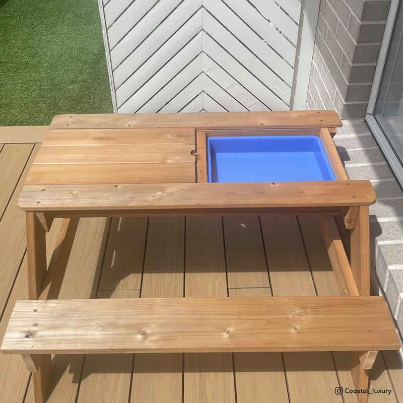 Lifespan Kids Sunrise Sand & Water Table with Umbrella - Outdoor Fun