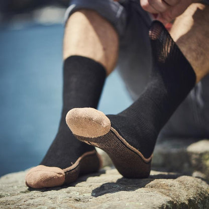 Glucology Copper-Based Loose Top Classic Socks - 2 Pairs Black Small