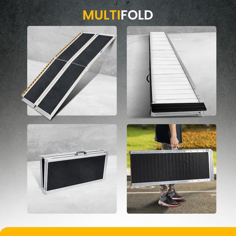 Kartrite 5 Feet High-Grip Aluminium Portable Wheelchair Ramp R03