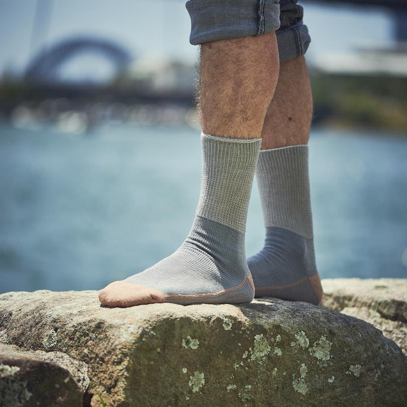 Glucology 6 Pack Mixed Classic Socks - Black, White, Grey - Large