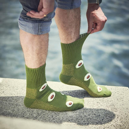 Glucology 6 Pack Fun Patterned Socks - Bananas, Avocado & Eggs (Small)