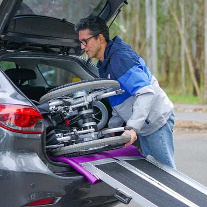 Equipmed Power Electric Wheelchair - XL Wide Bariatric Chair with Recline Adjustment