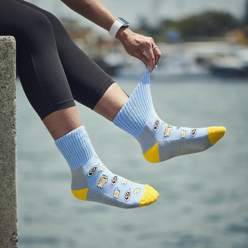 Glucology Copper-Infused Socks - 2 Pairs (Large) - Fun Patterns