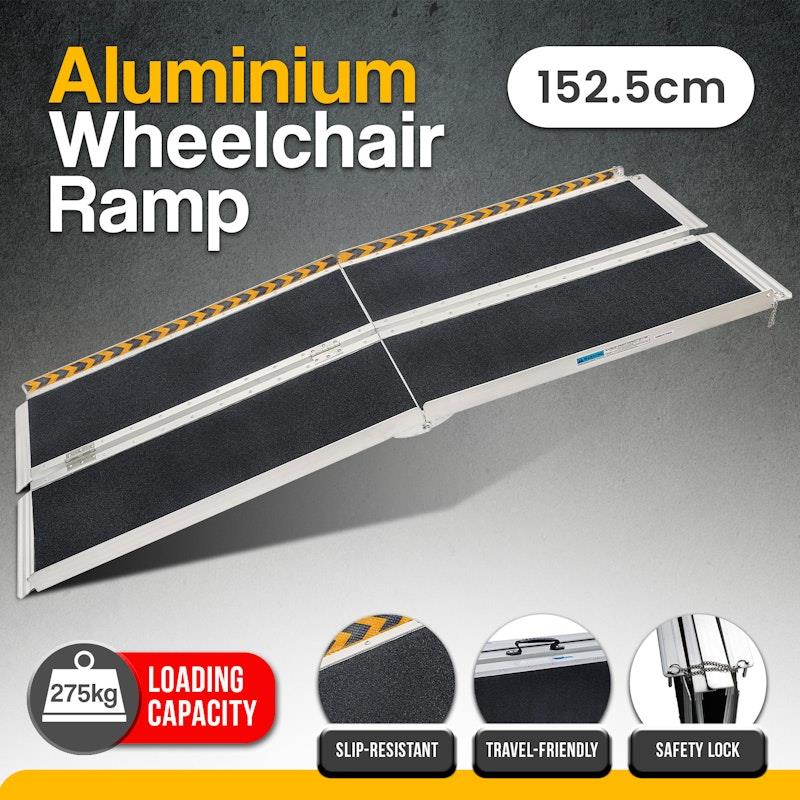 Kartrite 5 Feet High-Grip Aluminium Portable Wheelchair Ramp R03
