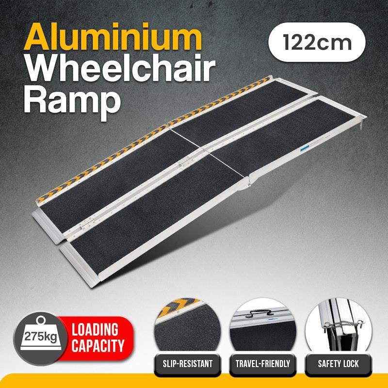 Kartrite 4 Feet High-Grip Aluminium Portable Wheelchair Ramp R03