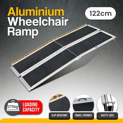 Kartrite 4 Feet High-Grip Aluminium Portable Wheelchair Ramp R03