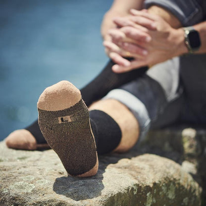 Glucology Copper-Based Loose Top Classic Socks - 2 Pairs Black Small