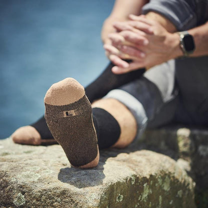 Glucology Copper-Based Loose Top Classic Socks - 2 Pairs Black Small