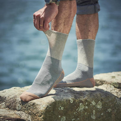 Glucology Copper-Based Loose Top Classic Socks - 2 Pairs Grey Small