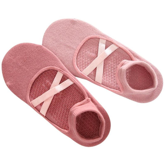 High Heel Jungle Good Pointe Premium Combed Cotton Full Grip Pilates/Yoga Socks - Blush/Pink Bundle-Auzzi Store