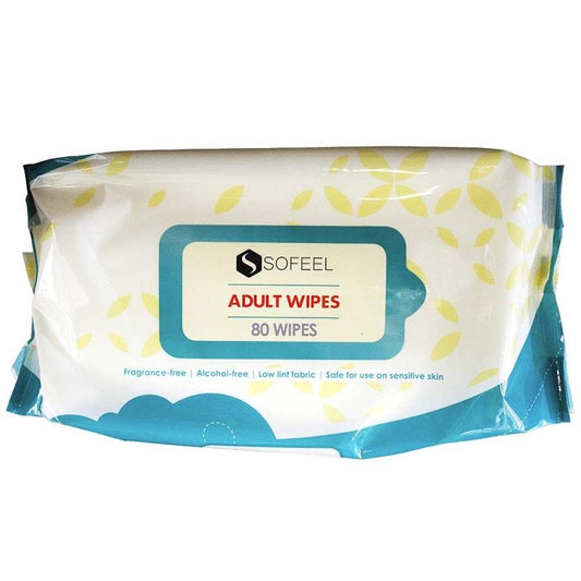 Sofeel Wet Adult Wipes - 80 Wipes (10 Pack)