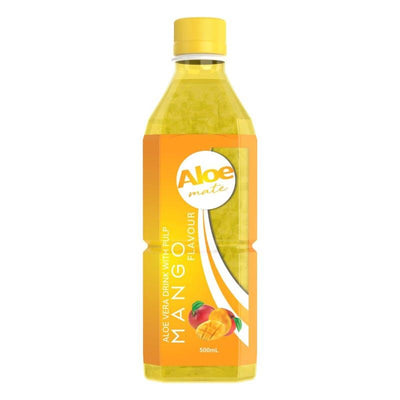 Aloe Mate Aloe Vera Drink - Mango 500mL - 20 Pack