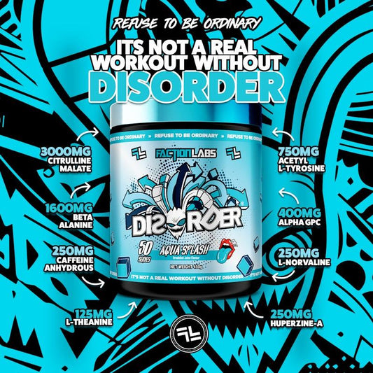 Faction Labs Disorder Original - 50 Serves Aqua Splash-Auzzi Store