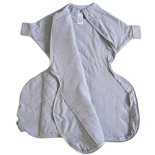 Baby Loves Sleep - 2.5 TOG Winter - Hands In & Out Extra-Wide Sack Warm - Cool Grey 12+M - Auzzistore