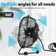 Living Today 360 Degree Tilt Adjustable USB Portable Mini Desk Fan - 1 Unit – view 2 - Auzzistore