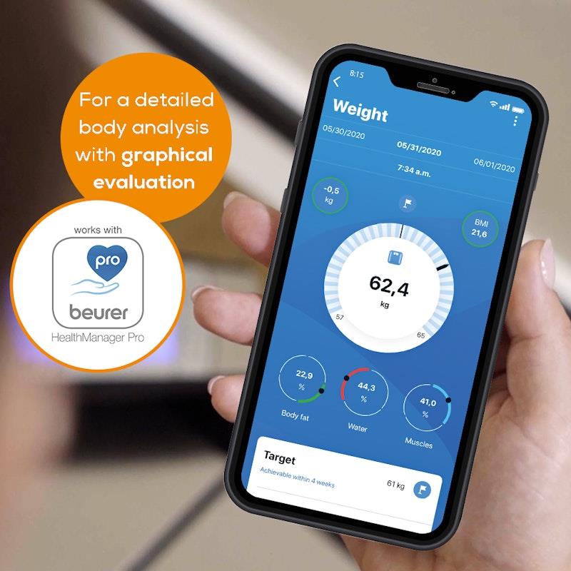 Beurer BF105 Body Complete Diagnostic Bathroom Scale 1 Unit-Auzzi Store