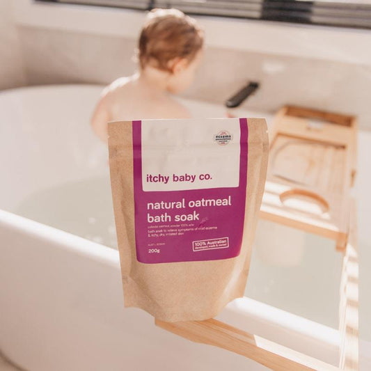 Itchy Baby Co. Natural Baby Oatmeal Bath Soak 200g - Gentle Relief for Eczema-Prone Skin