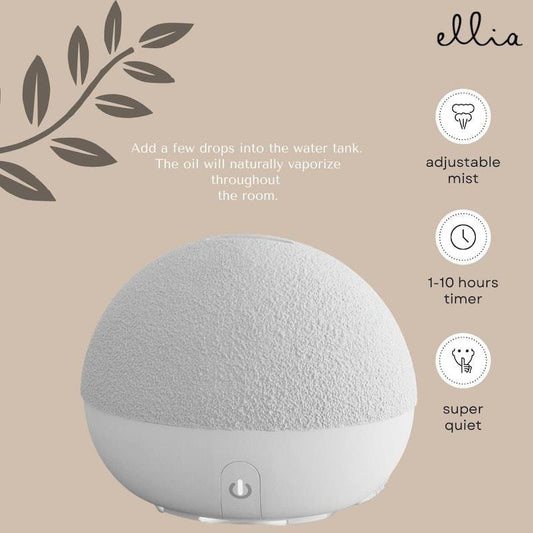 Ellia Stone Aroma Diffuser - Ceramic Taupe – view 2 - Auzzistore