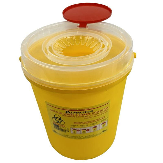 Livingstone Needles Sharps Waste Collector - 8L